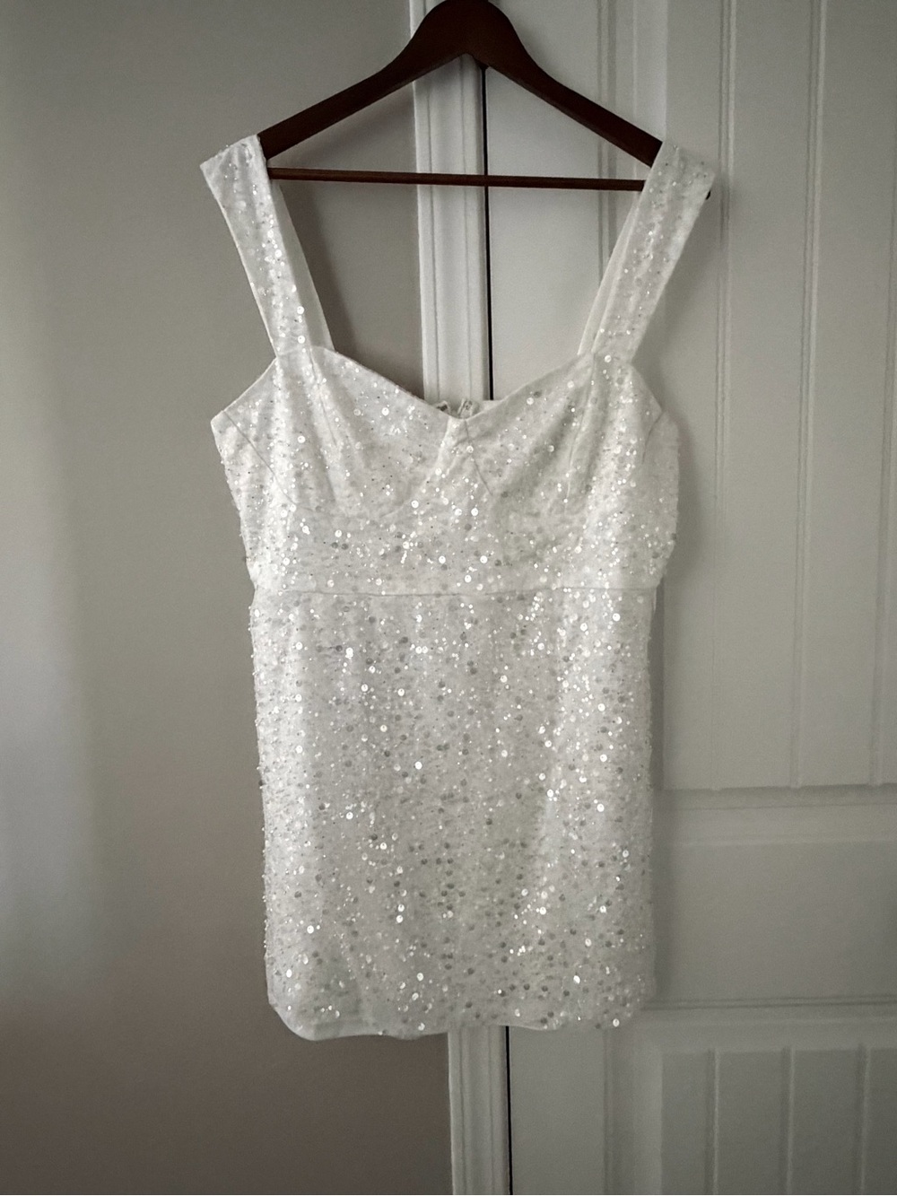 Birdy Grey White Sequin Mini Dress